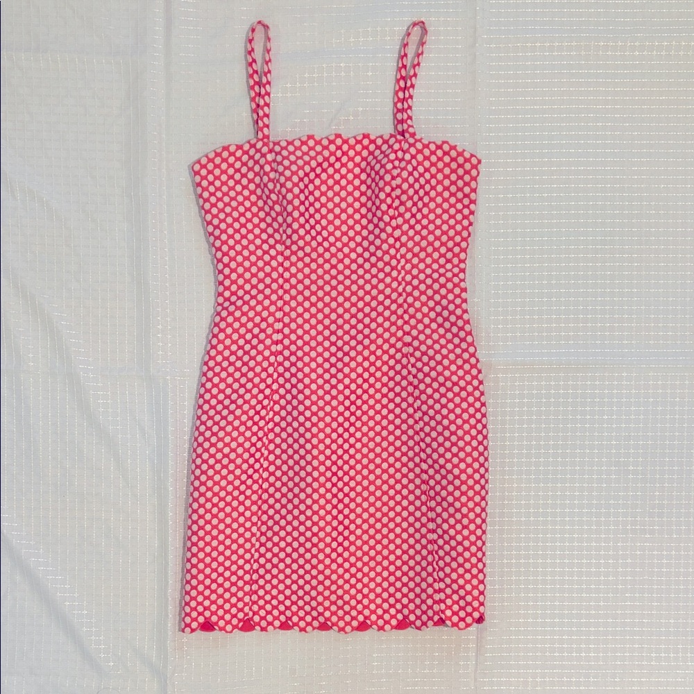 I ❤️ Ronson Pink Polka Dot Mini Dress